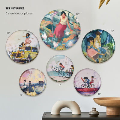 Days of Wonder | Premium Steel Decor | Set of 6