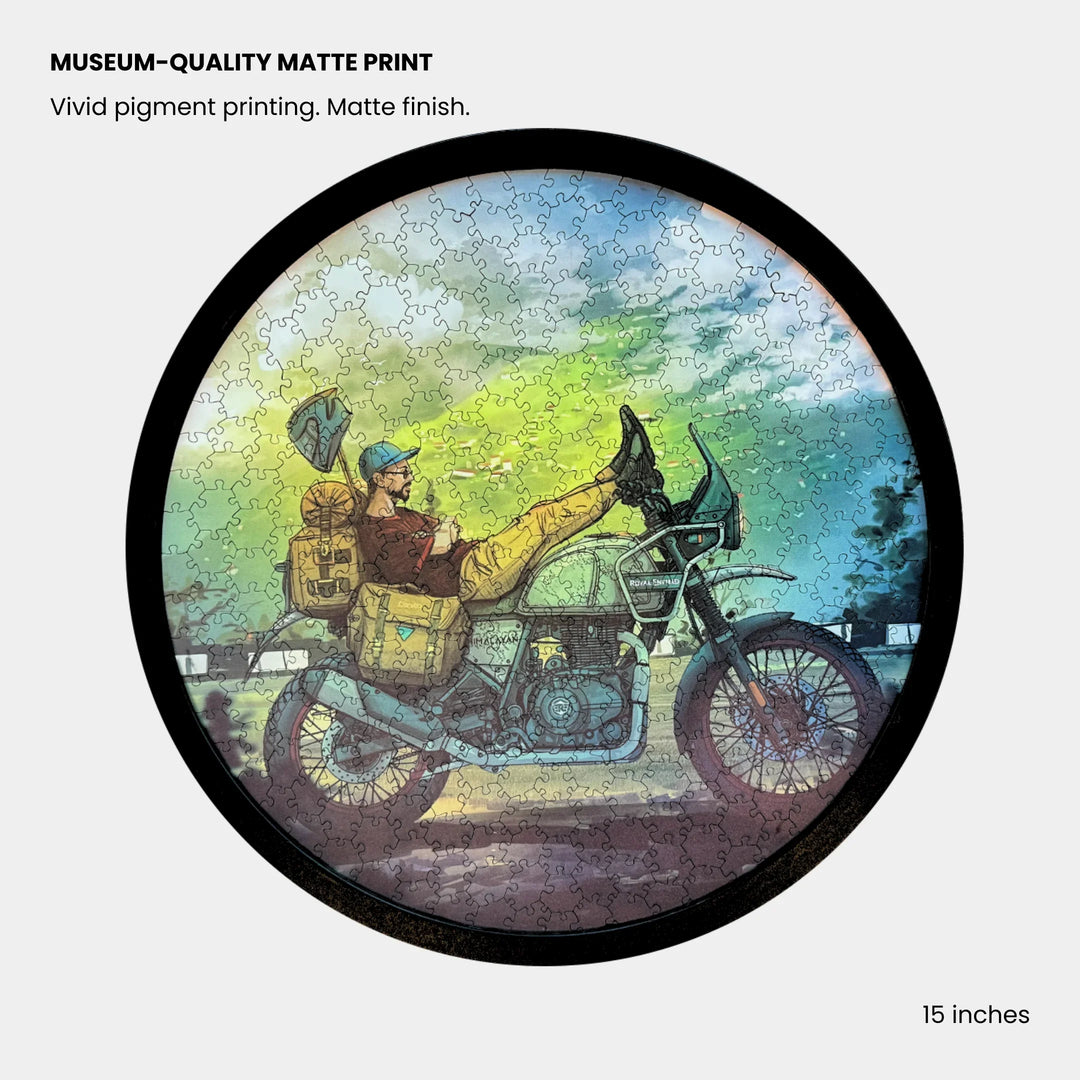 The Nomad | Framed Puzzle – Circular | 300 pieces