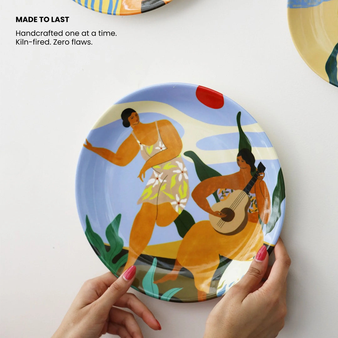 She is Many | Ceramic Decor Plates | Set of 3