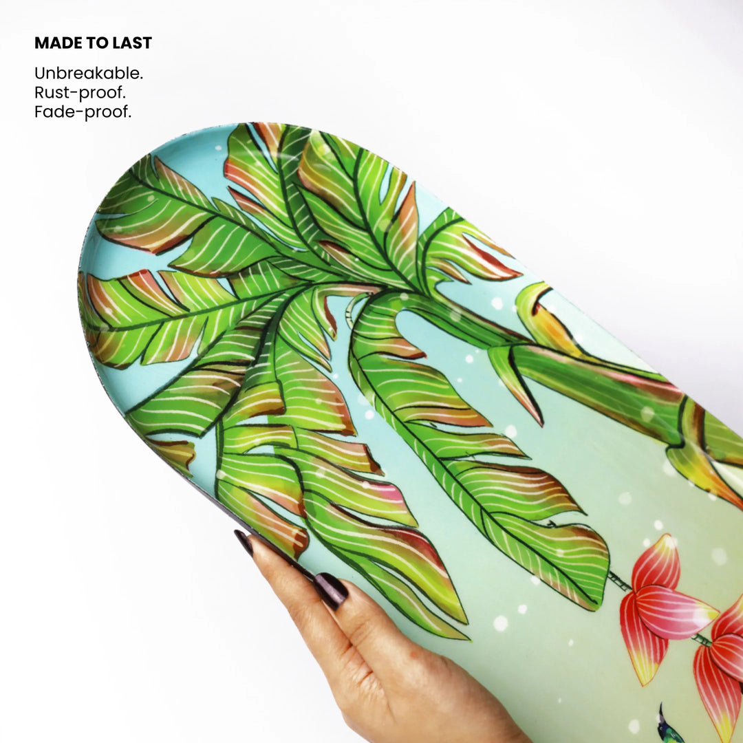 Wings of Colour | Premium Metal Wall Art Panel | Set of 3