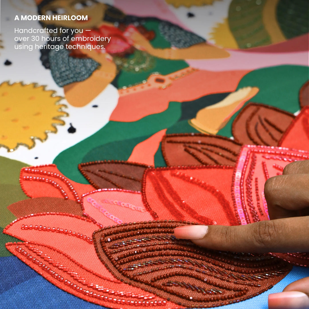 Keeper of Green | Embroidered Canvas