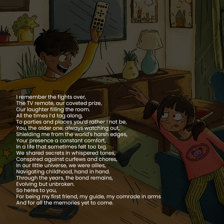 Backstory with illustration | home decorative items