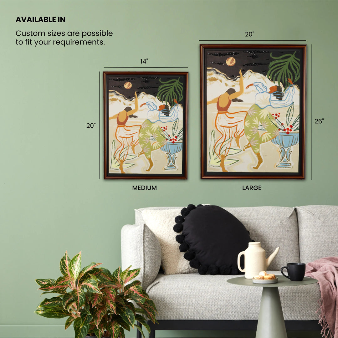 The Dance of Becoming | Embroidered Canvas