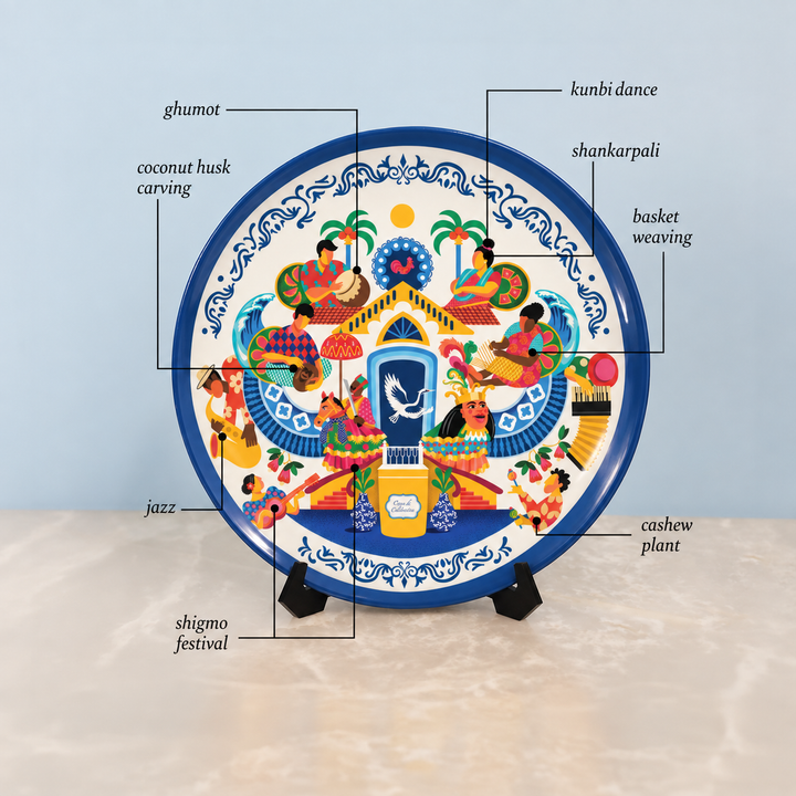 The House of Celebration | Ceramic Decor Plates | Set of 4