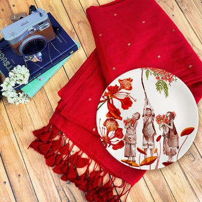 Embers of the Gulmohar Gift Box with Suta Saree