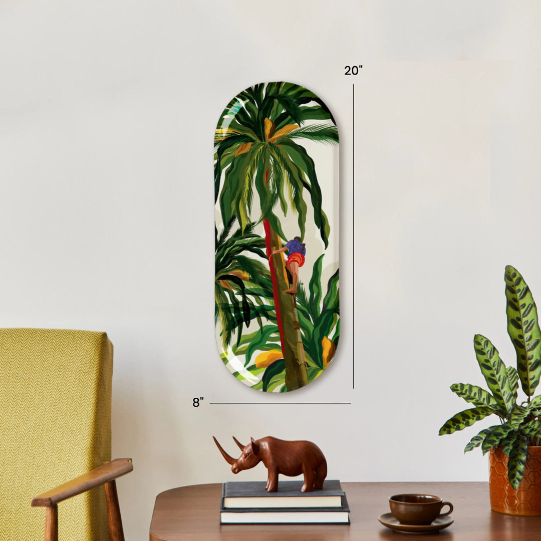 The Climb | Premium Metal Wall Art Panel | 8” × 20”