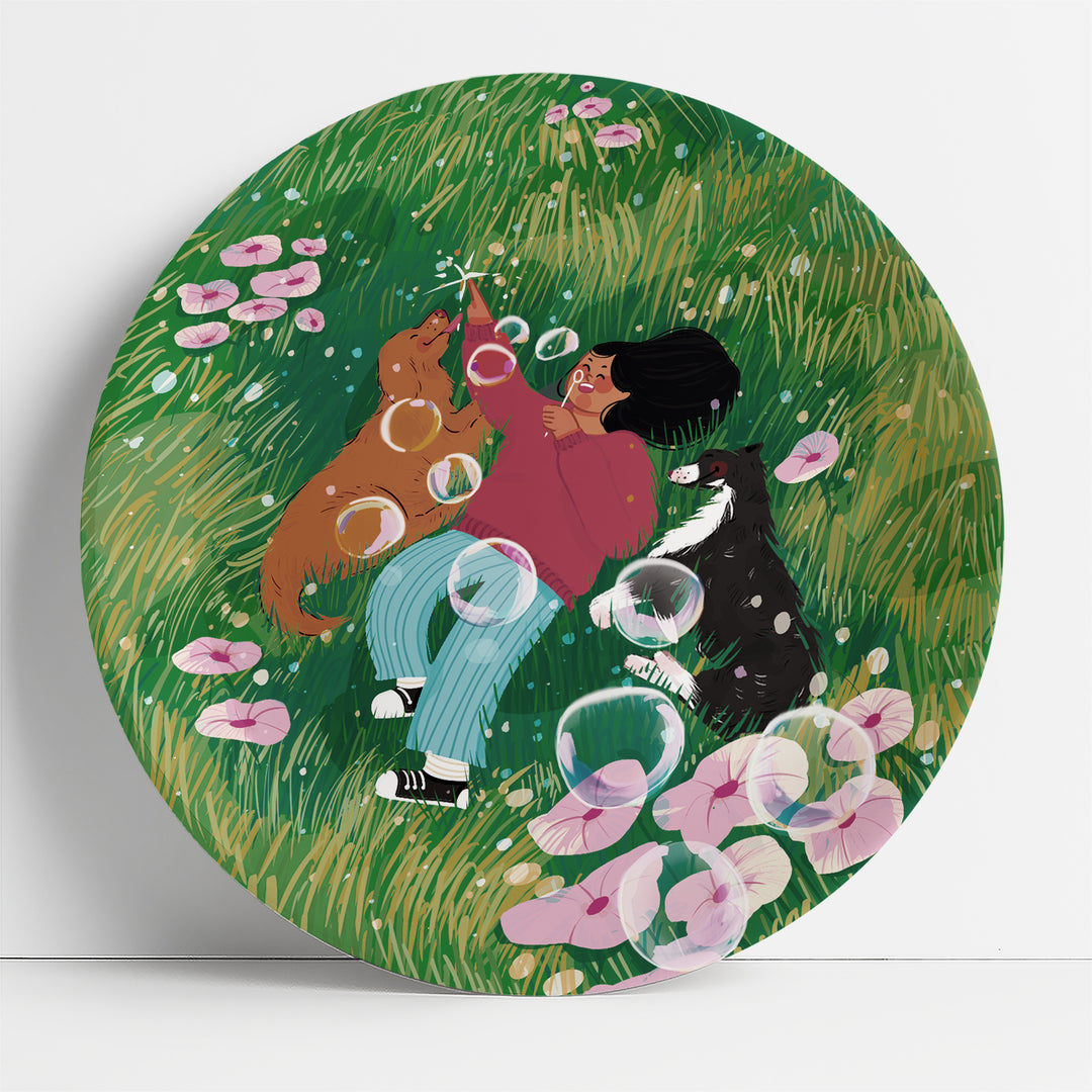 In Fields & Fur | Ceramic Decor Plates | Set of 3