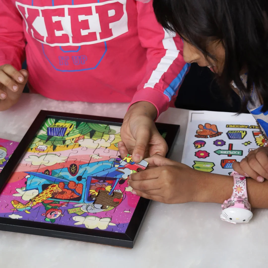 Kids putting the puzzle together | home decoration goods