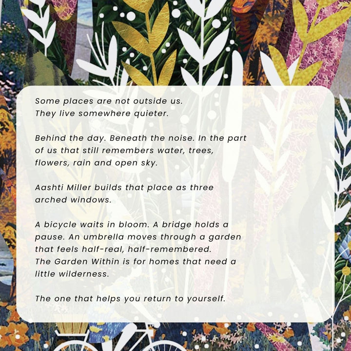 The Garden Within | Premium Metal Wall Art | Set of 3 Arches