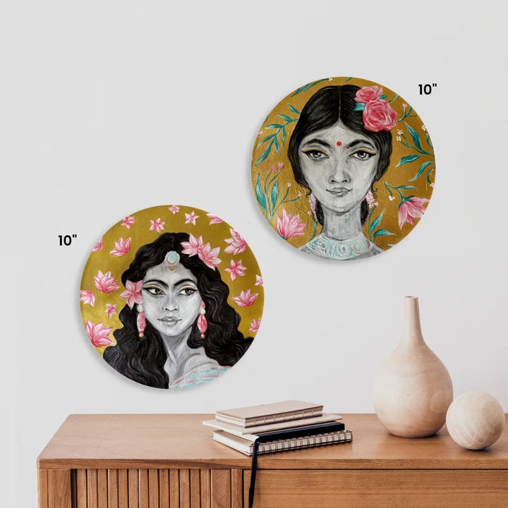 Bloom | Ceramic Decor Plates | Set of 2