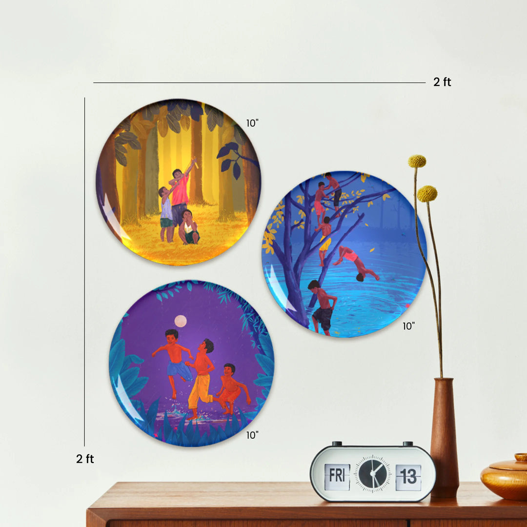 Tender Echoes | Premium Metal Decor | Set of 3