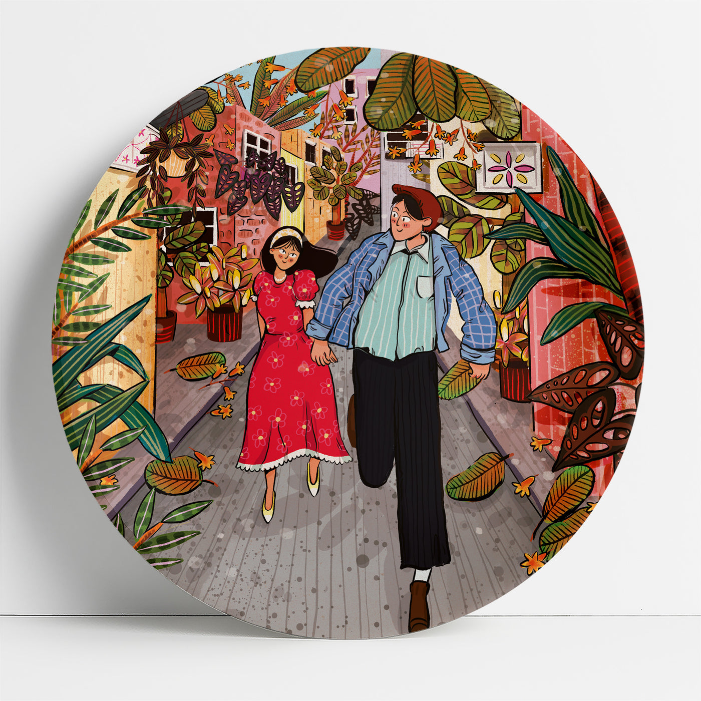 Alleys of Love | Decor Plates | Set of 2