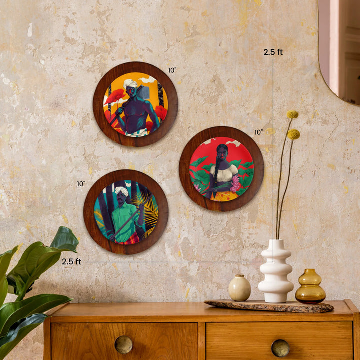 Seeds of Tomorrow | Luxe Ceramic Decor Plates | Set of 3