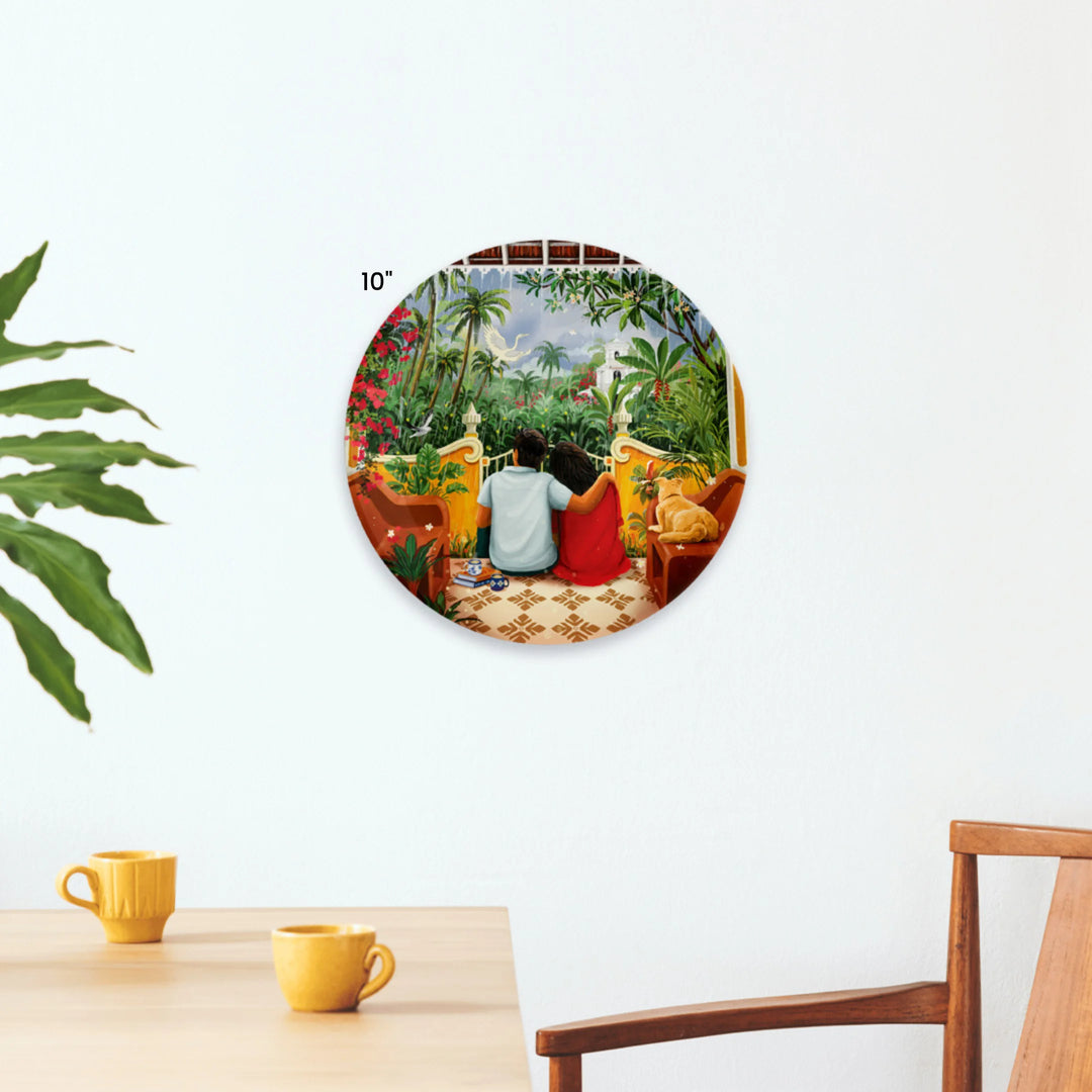 A Place to Lean | Ceramic Decor Plate | 10"