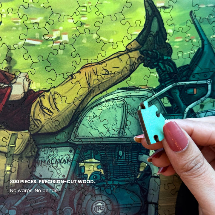 The Nomad | Framed Puzzle – Circular | 300 pieces