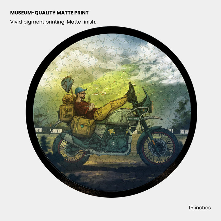 The Nomad | Framed Puzzle – Circular | 300 pieces