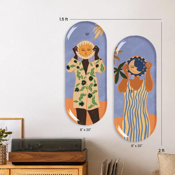 Still We Meet | Metal Wall Art | Set of 2