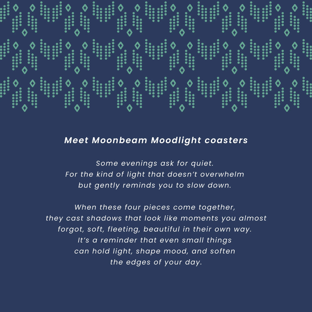 Moonbeam | Moodlight Coasters | Set of 4