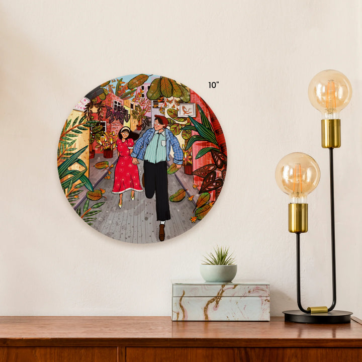 Hand in Hand | Ceramic Decor Plate | 10"