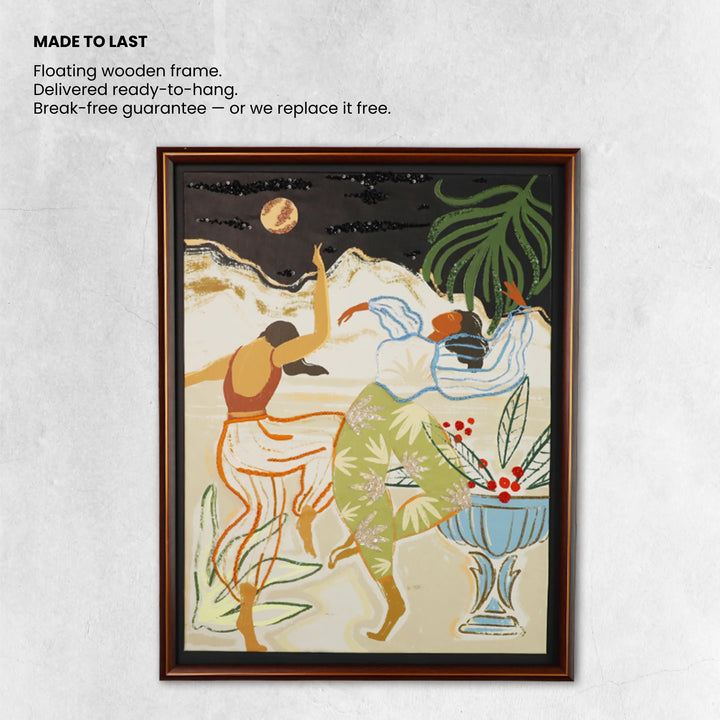 The Dance of Becoming | Embroidered Canvas