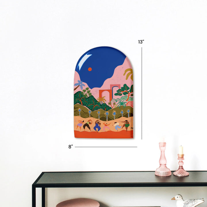 The Dancers | Premium Metal Wall Art Panel | 8” x 13”