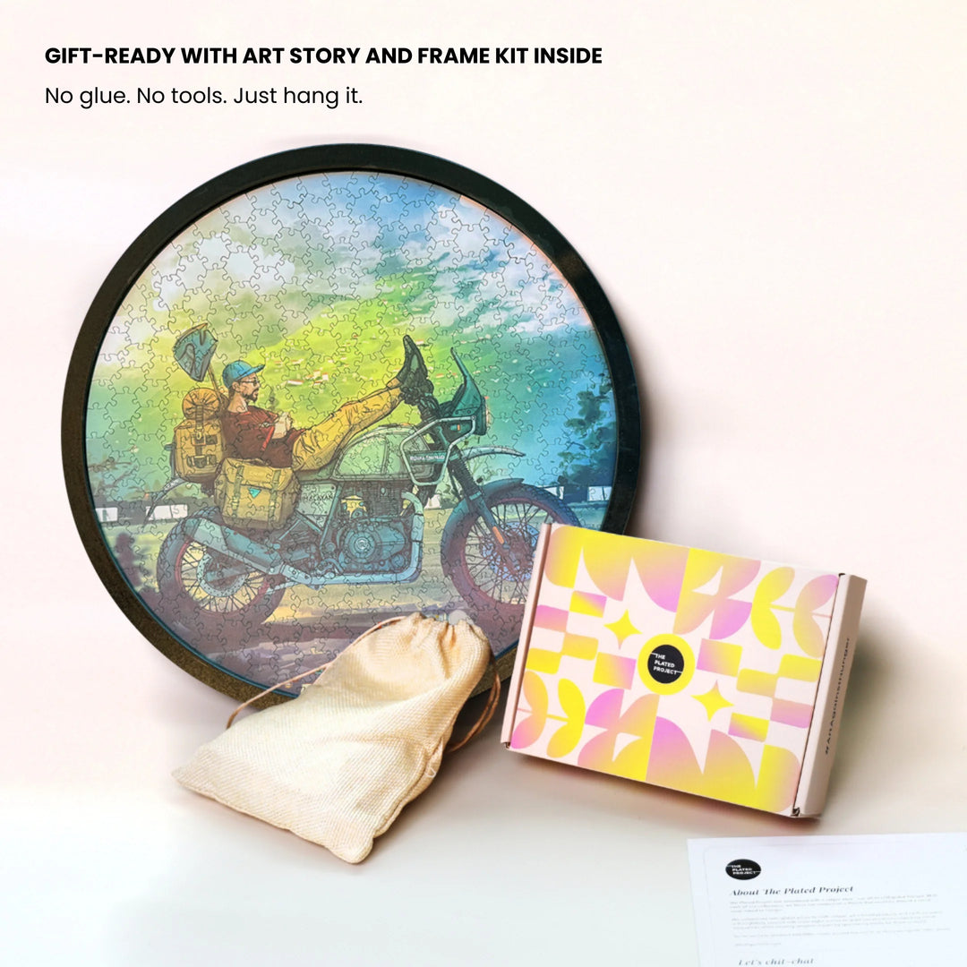 The Nomad | Framed Puzzle – Circular | 300 pieces