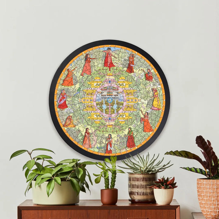 A Year in Kangra | Frameable Circular Puzzle | 300 Pieces