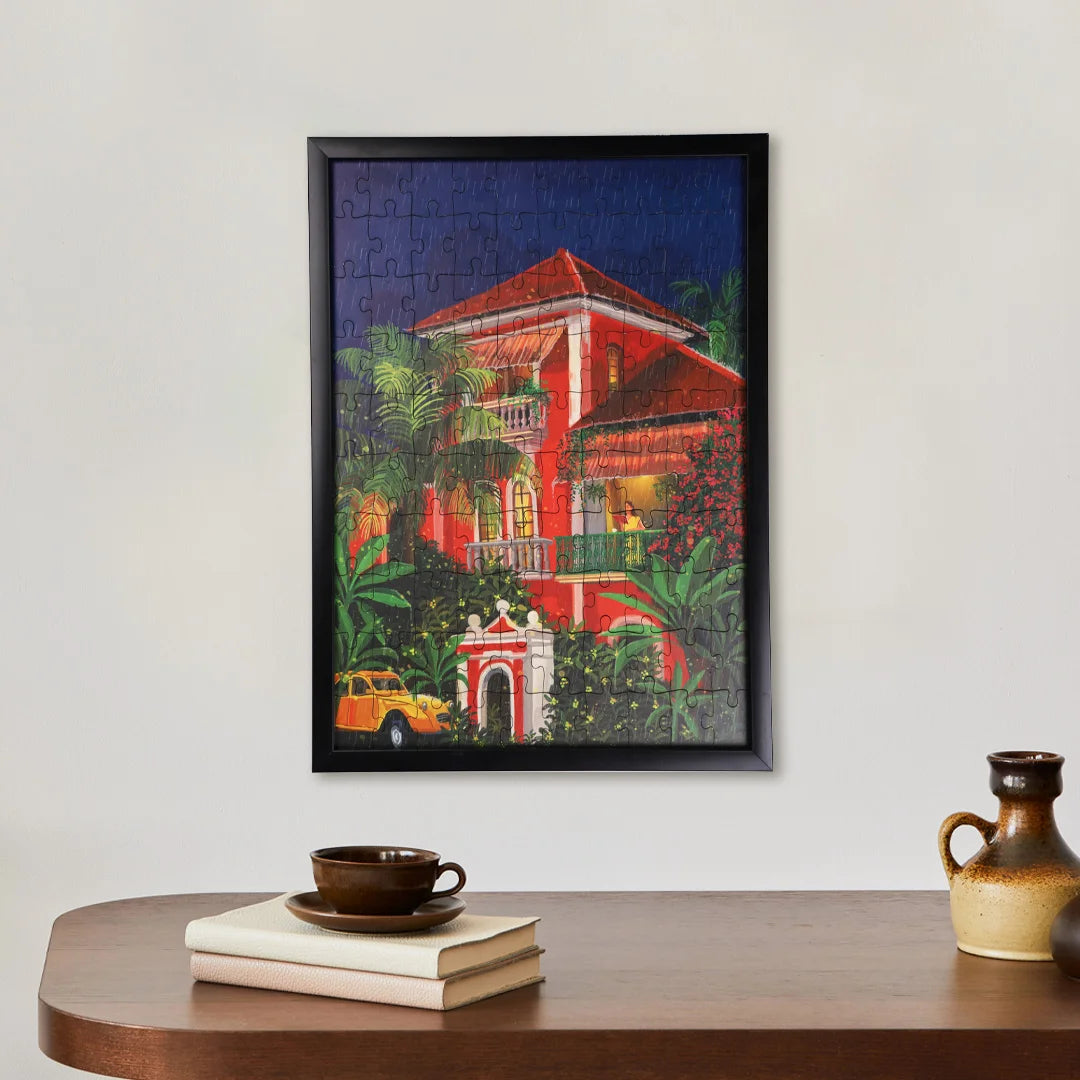 Art puzzle placed against the wall | wall decorative item