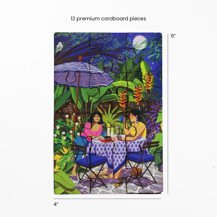 Sweeter still Puzzle postcard with dimensions