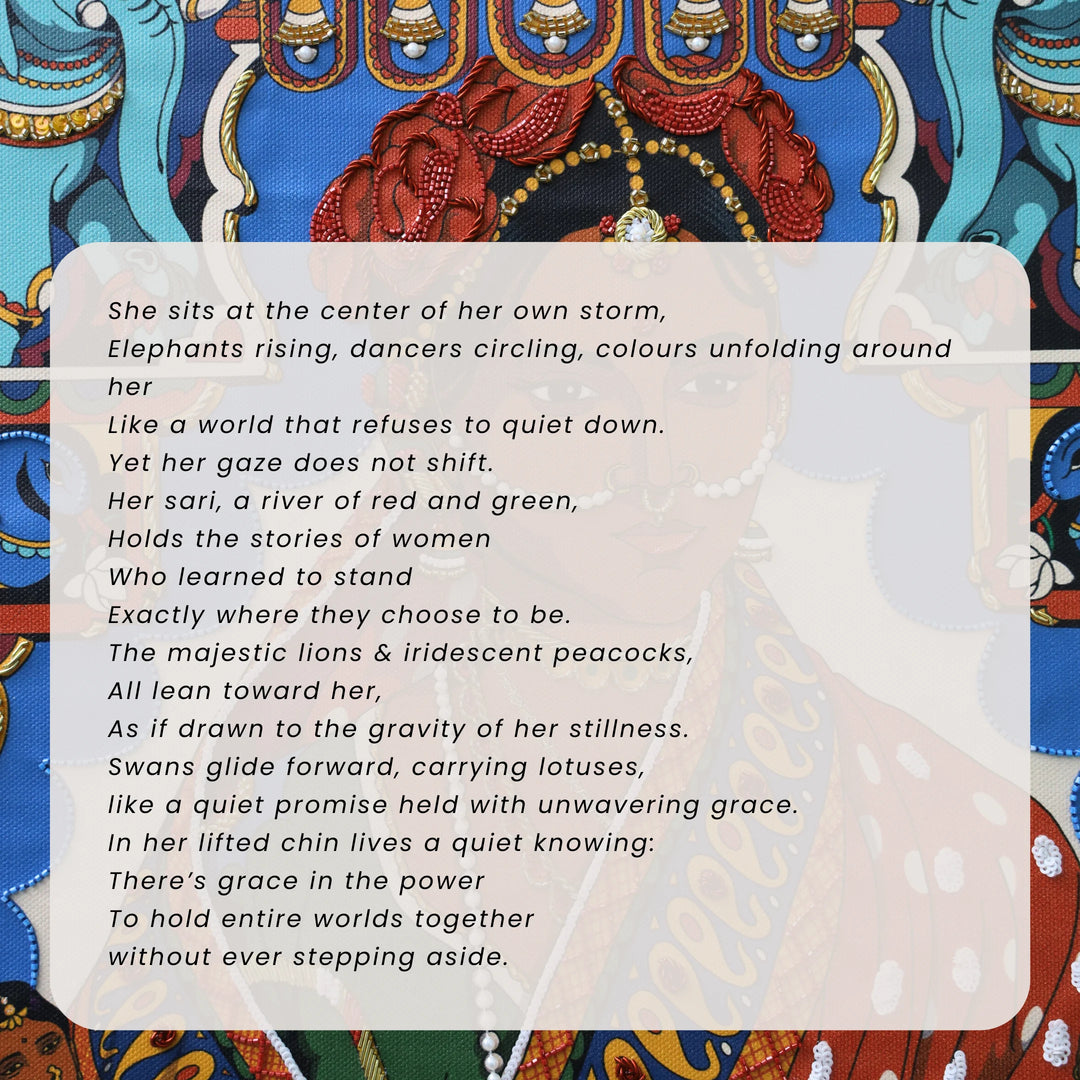 Still, She Holds | Embroidered Canvas