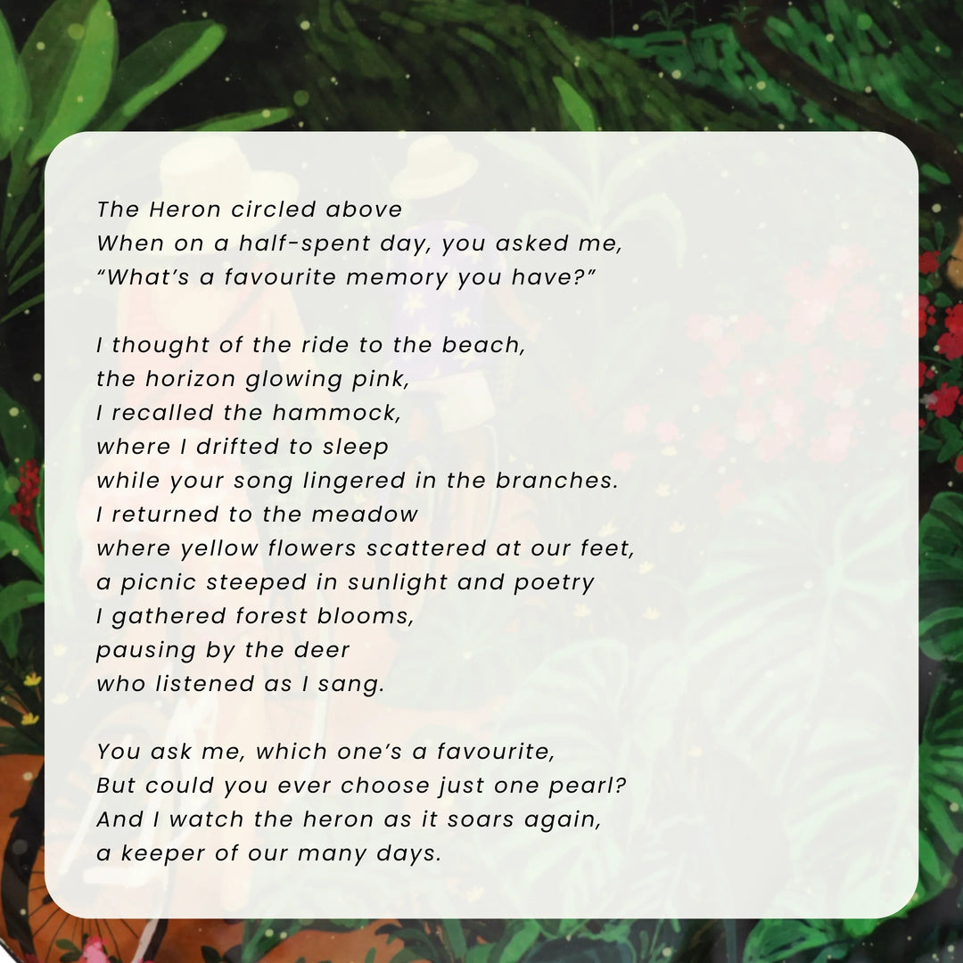 Artwork story that captures the moments on the round metal wall decor 