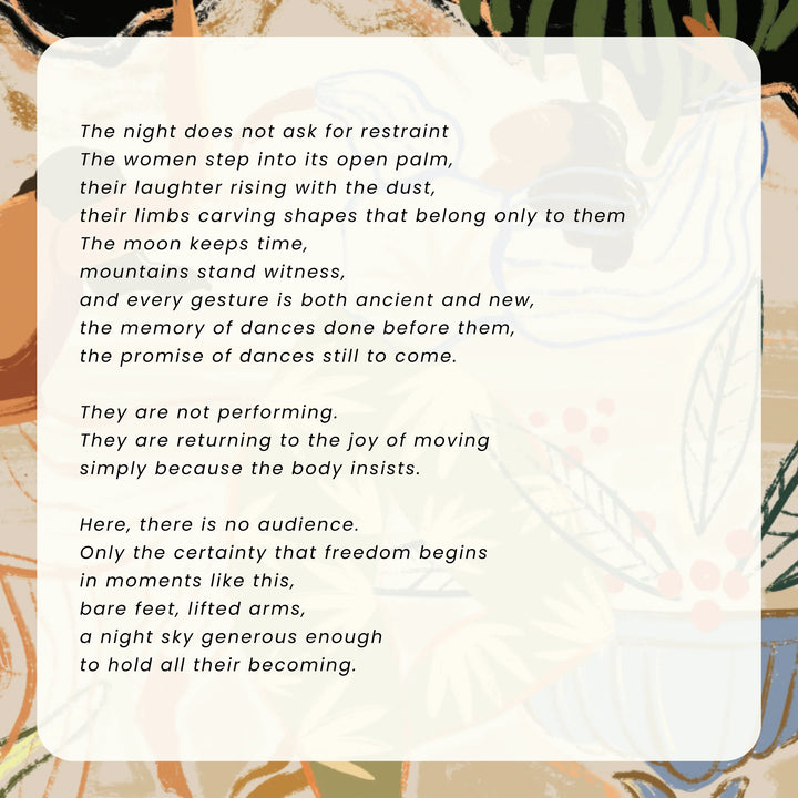 The Dance of Becoming | Embroidered Canvas