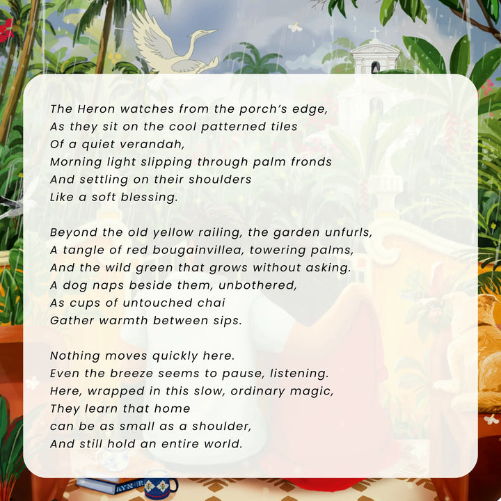 A Place to Lean | Ceramic Decor Plate | 10"