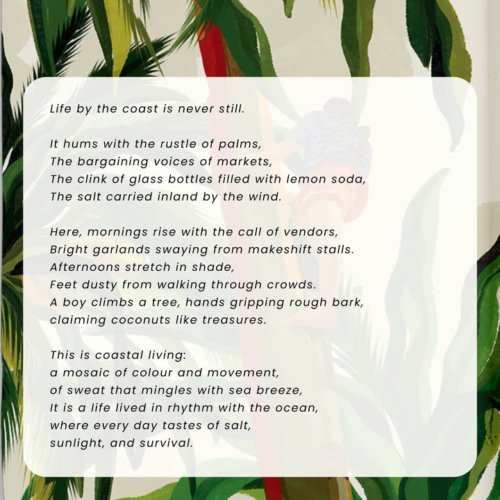 Salt in the Air | Premium Metal Wall Art Panel | Set of 5