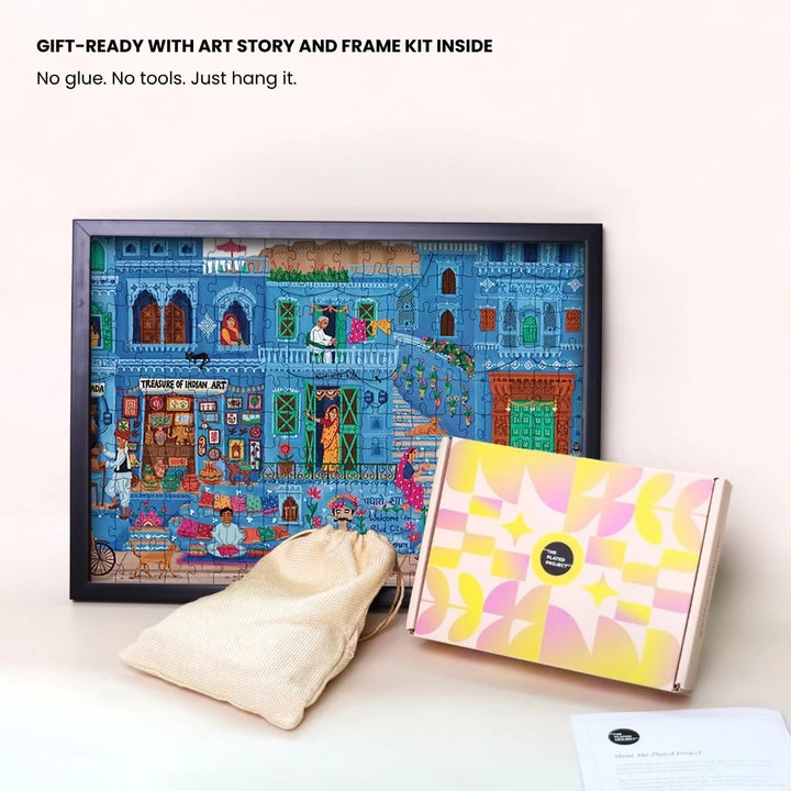 A Little Blue Memory | Frameable A3 Art Puzzle | 200 Pieces