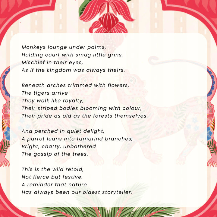 Jungle Jamboree | Premium Metal Decor | Set of 5