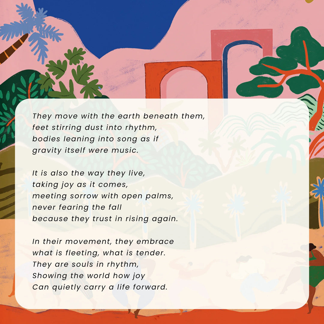 The Dancers | Premium Metal Wall Art Panel | 8” x 13”