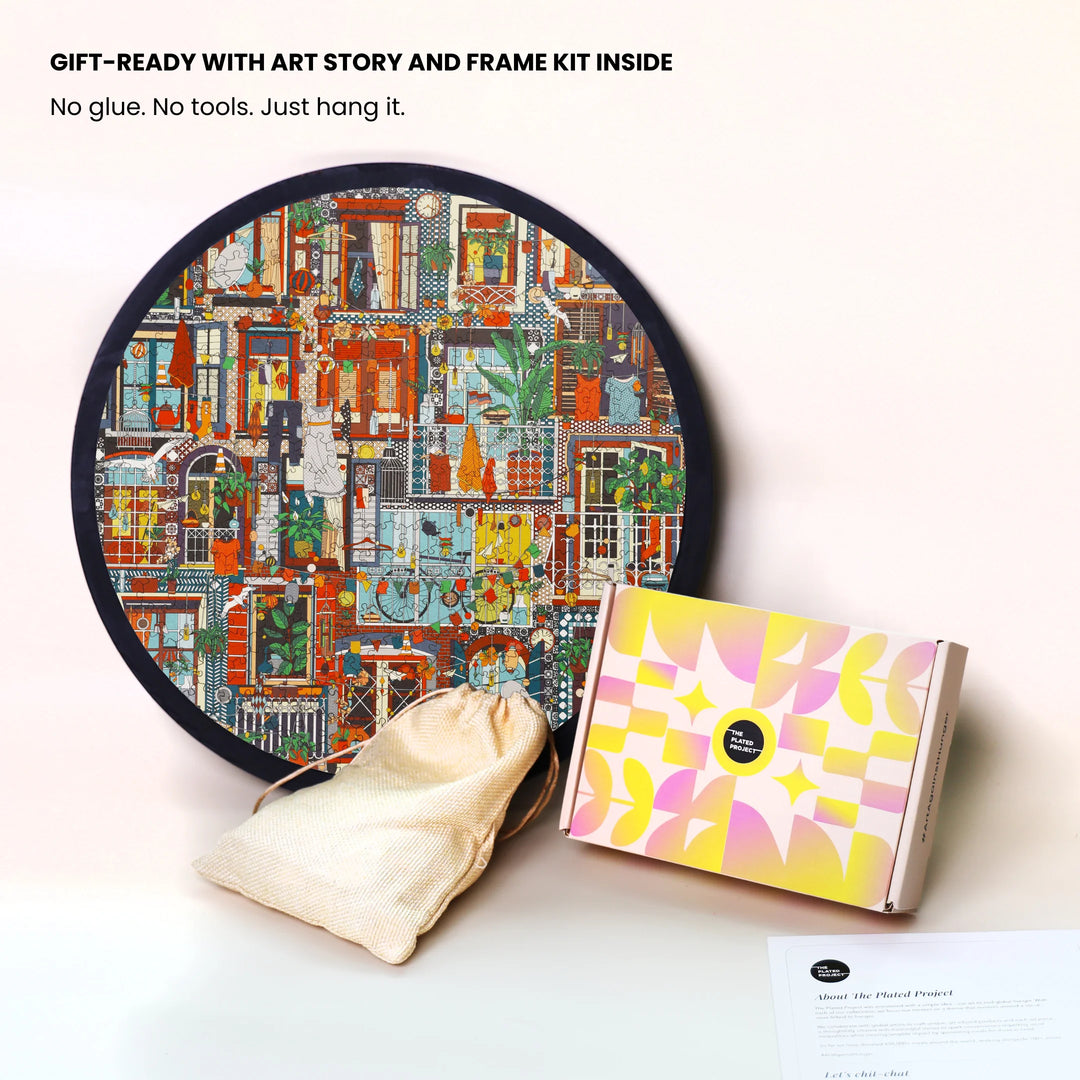 Living Windows | Framed Puzzle - Circular | 300 pieces