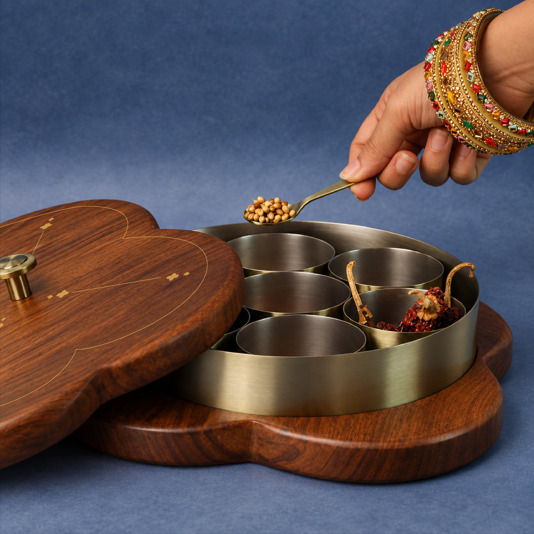 Chaturkamal | Sculptural Spice Box