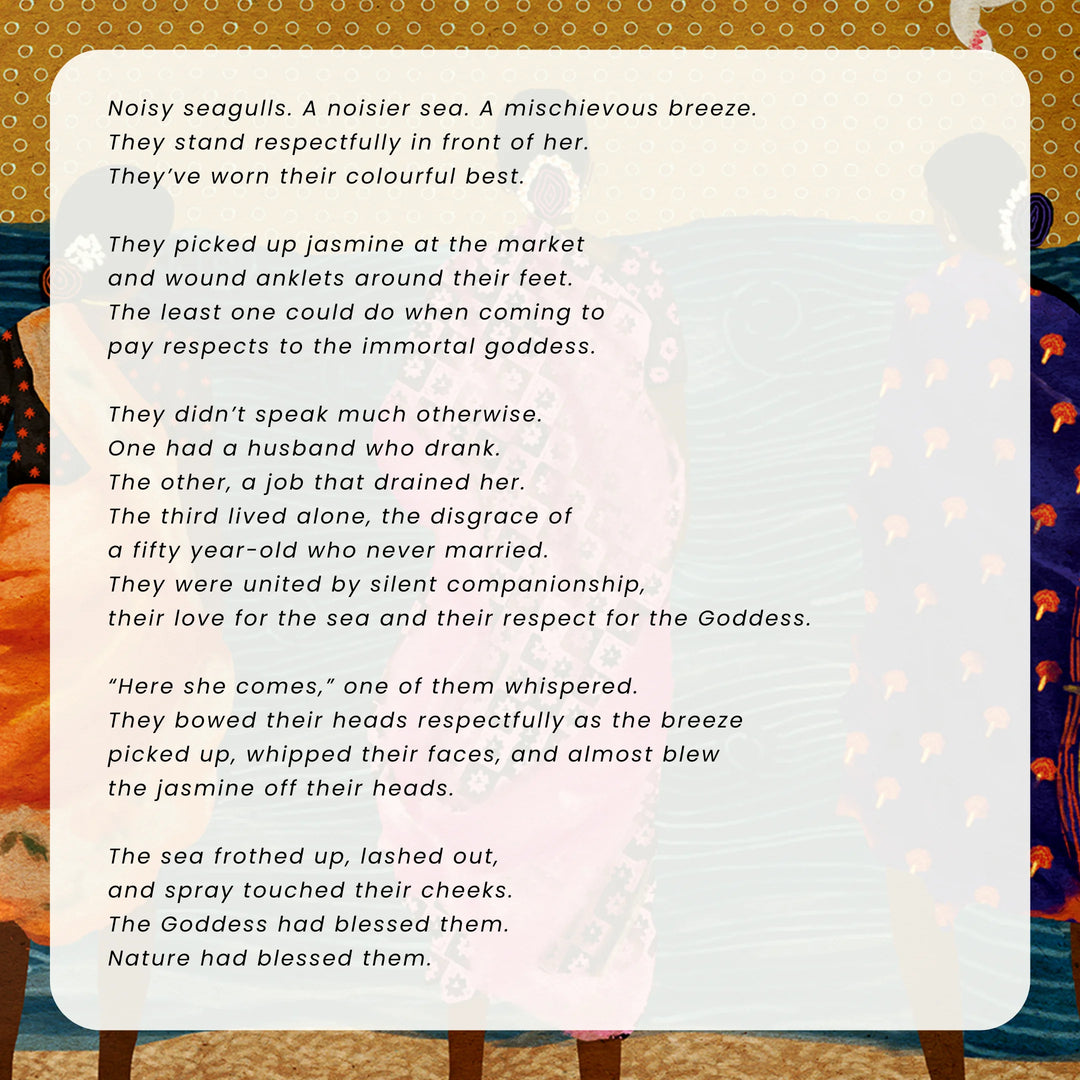 Sarees by the Sea | Ceramic Decor Plate | 10"