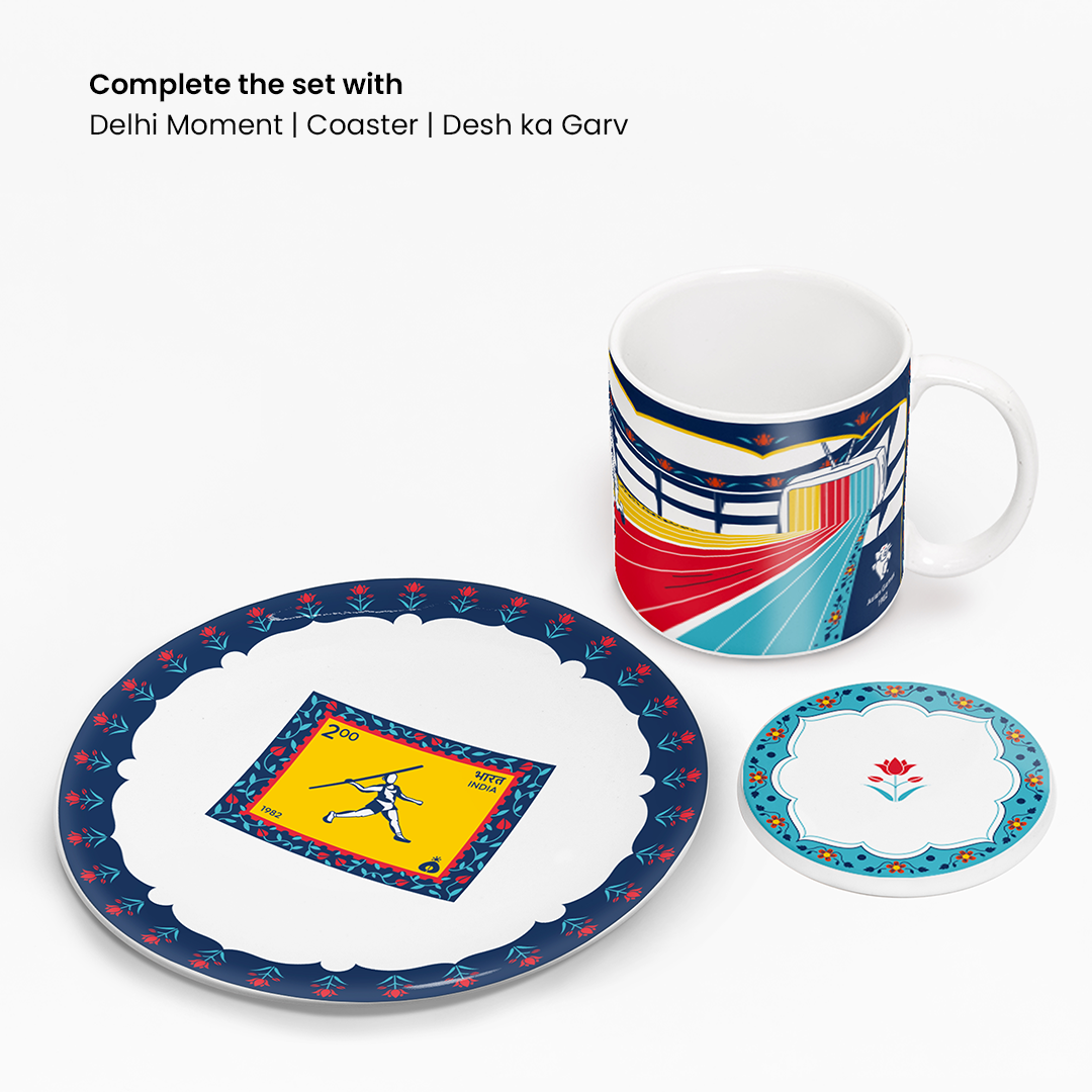 Delhi | Mug & Plate Combo | Set of 2 | Desh Ka Garv