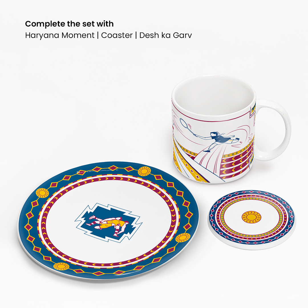 Haryana | Mug & Plate Combo | Set of 2 | Desh Ka Garv