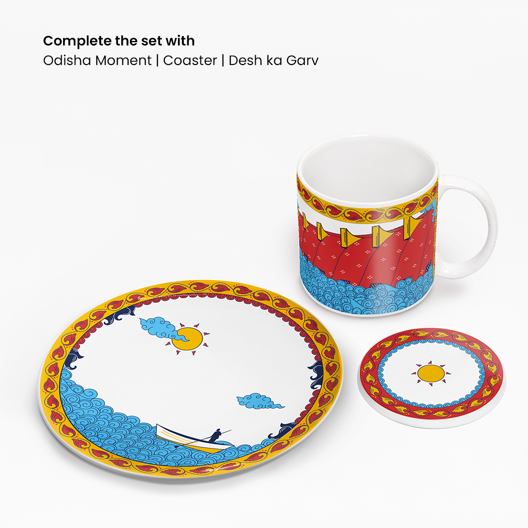 Odisha | Mug & Plate Combo | Set of 2 | Desh Ka Garv