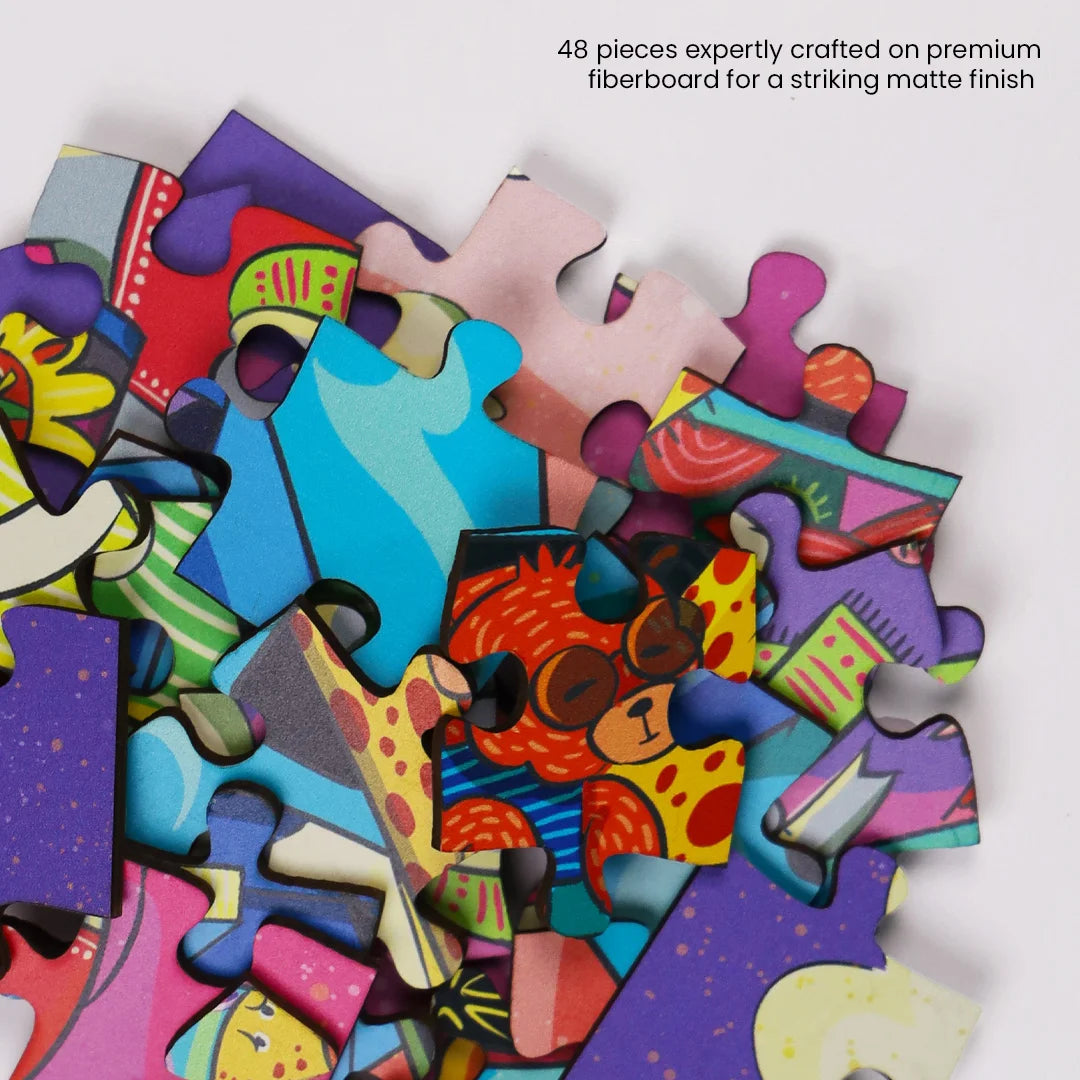 Close up of the puzzle pieces | wall decor