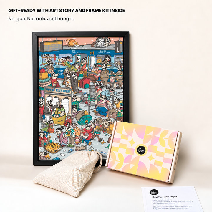 Window Seat Memories | Frameable A3 Art Puzzle | 200 Pieces