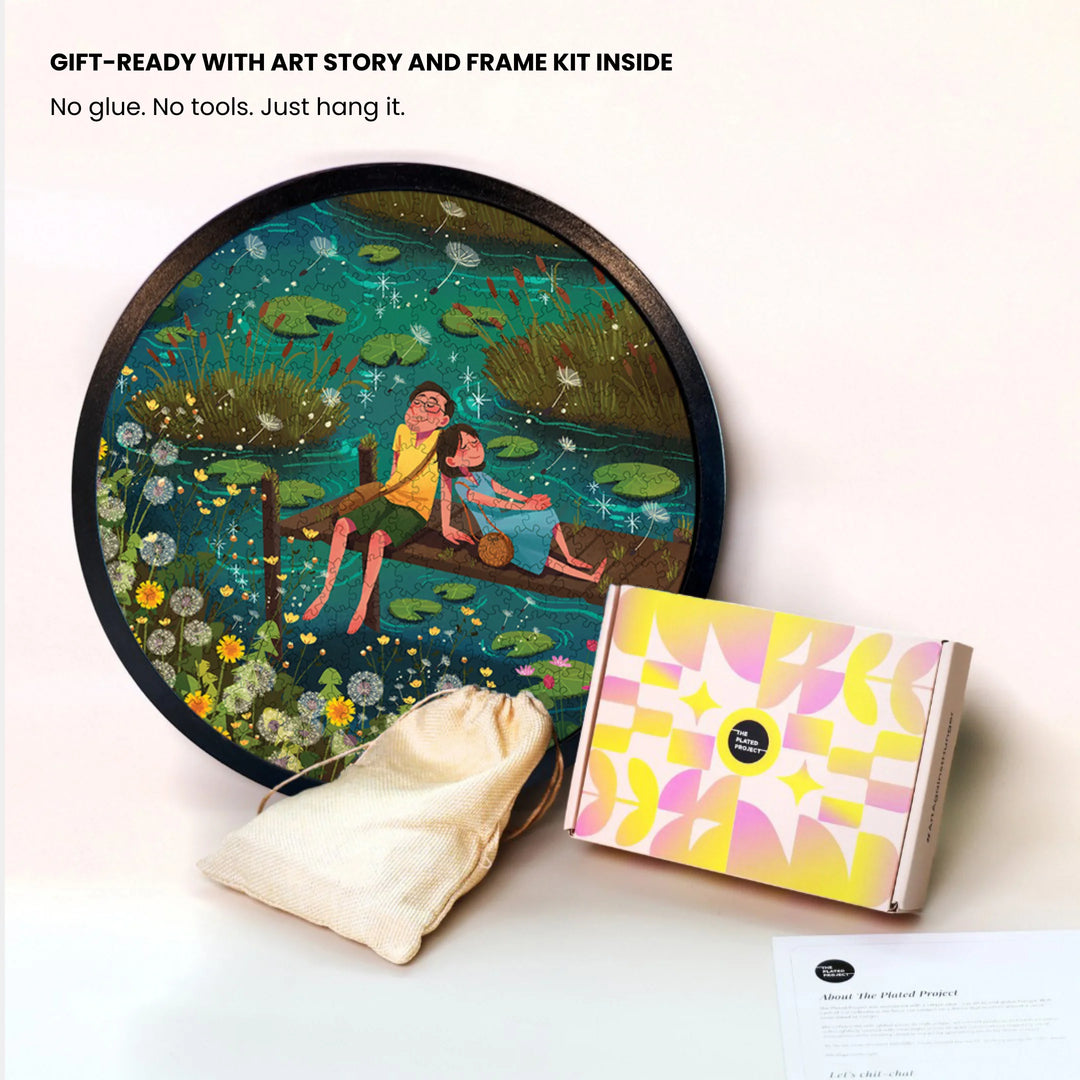 Finding Home | Framed Puzzle - Circular | 300 pieces