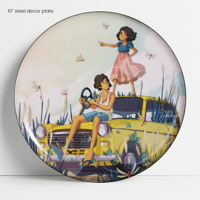 Close up of 10 inch decor plate | home decorative items