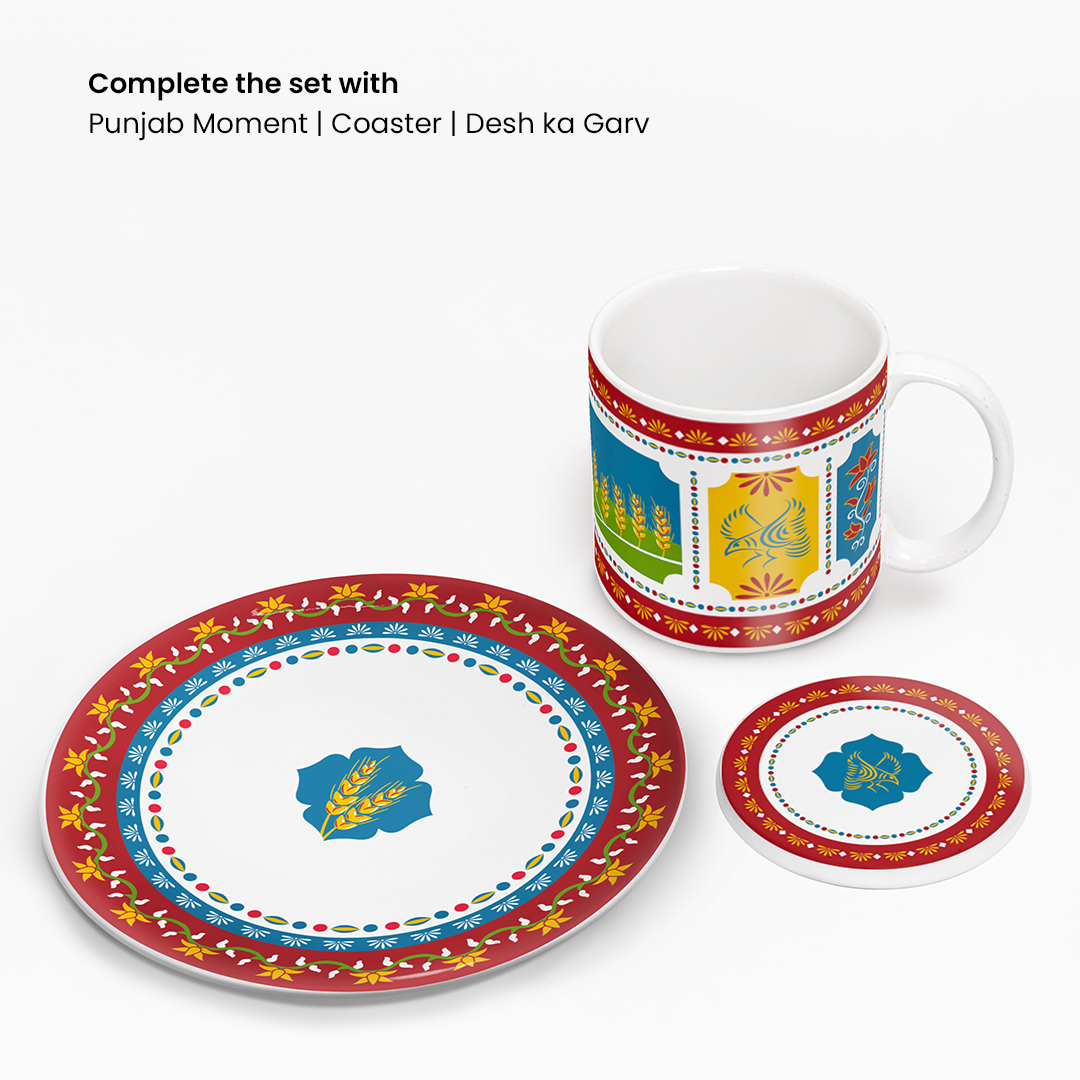 Punjab | Mug & Plate Combo | Set of 2 | Desh Ka Garv