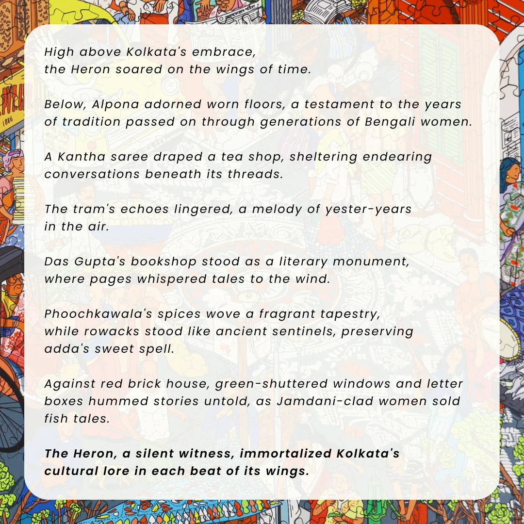 The Kolkata-inspired story behind this large puzzle set of 300 pieces