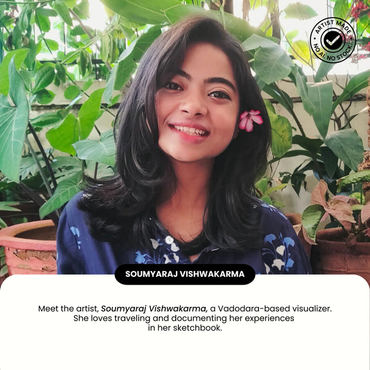 A Place to Lean | Ceramic Decor Plate | 10"